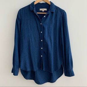 Ann Taylor LOFT | Chambray Button Up